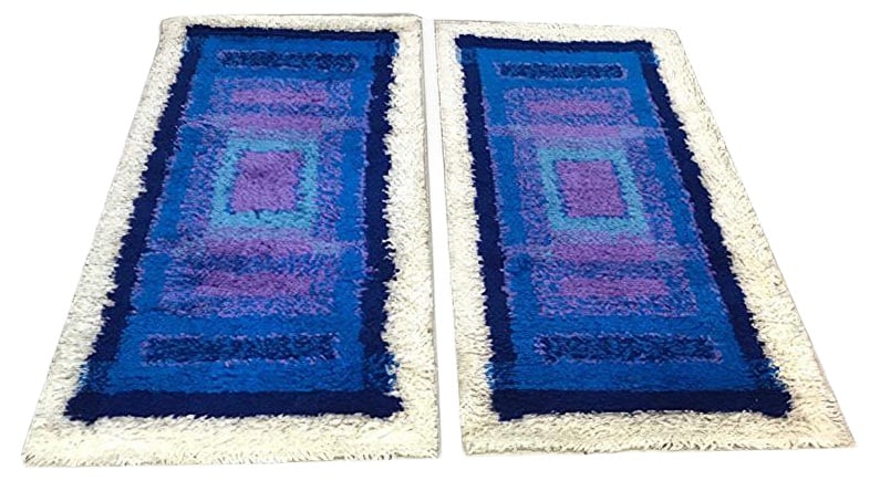Abstract Graphic Rugs from Gilde, 1960s, Set of 2 (1 of 20)