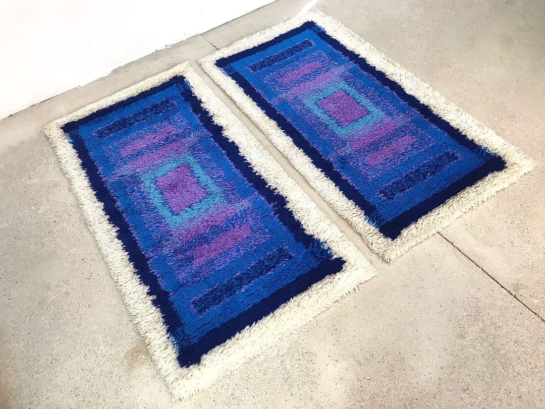 Abstract Graphic Rugs from Gilde, 1960s, Set of 2 - 2