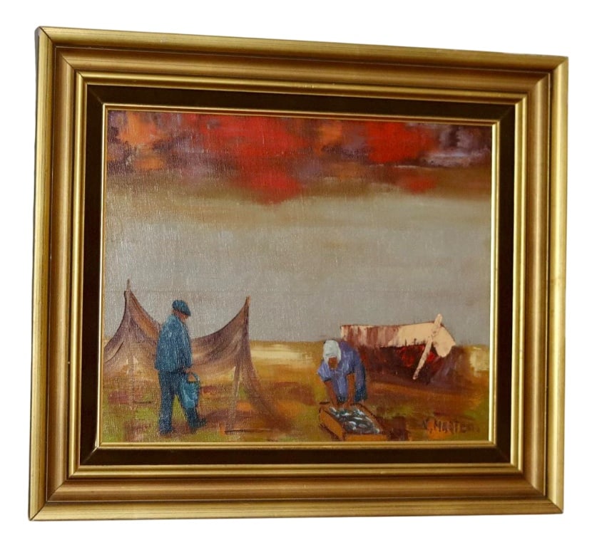 Kai Morten Glud, Sea View, 1950s, Oil, Framed (1 of 9)