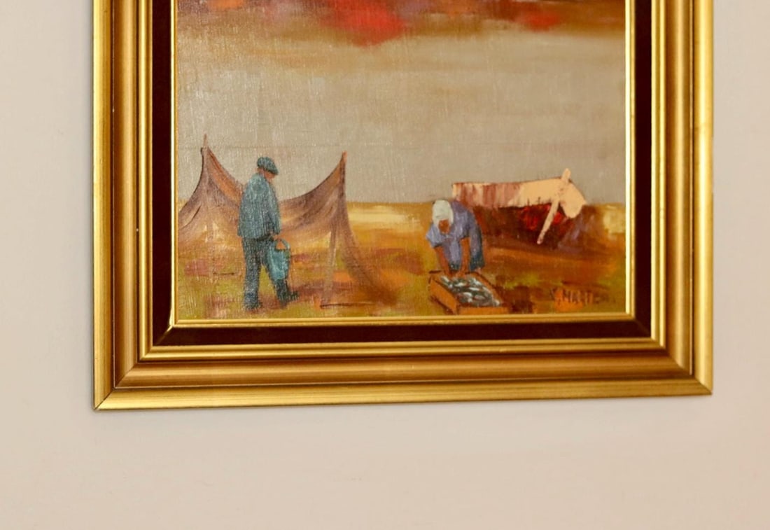 Kai Morten Glud, Sea View, 1950s, Oil, Framed - 7