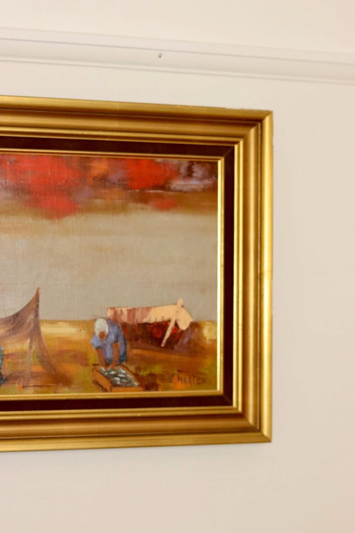 Kai Morten Glud, Sea View, 1950s, Oil, Framed - 8