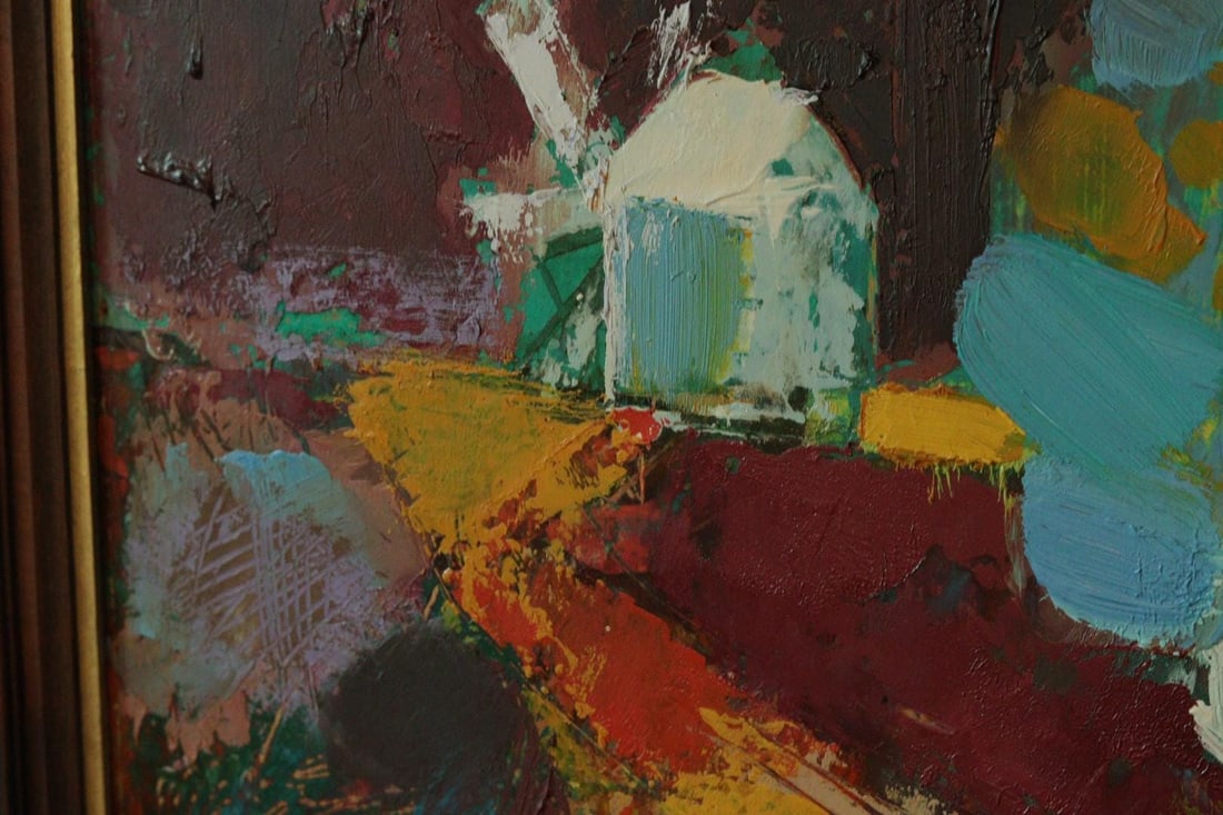 Sven Hamlet, Windmill and Tree, 1987, Oil, Framed - 3