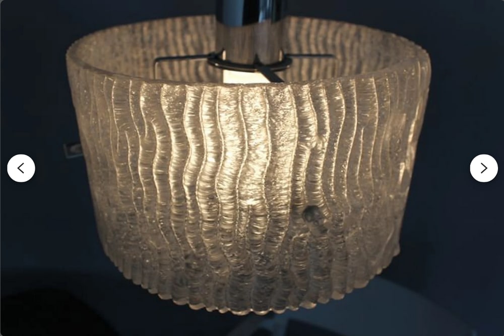 Art Deco Murano Glass Pendant Light from Kalmar - 3