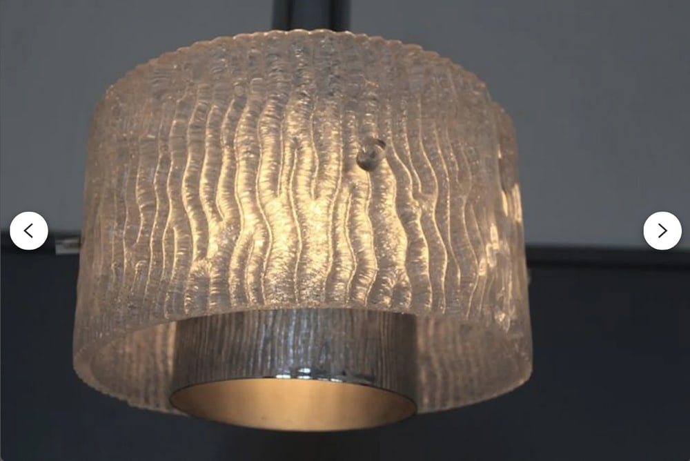 Art Deco Murano Glass Pendant Light from Kalmar - 9