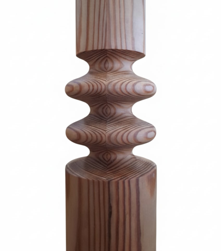 Pine Floor Lamps by Uno Kristiansson, Set of 3 - 7