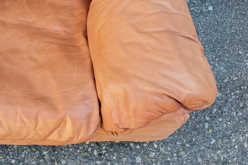 Bonheur Leather Sofa from Brunati, 1970s - 3