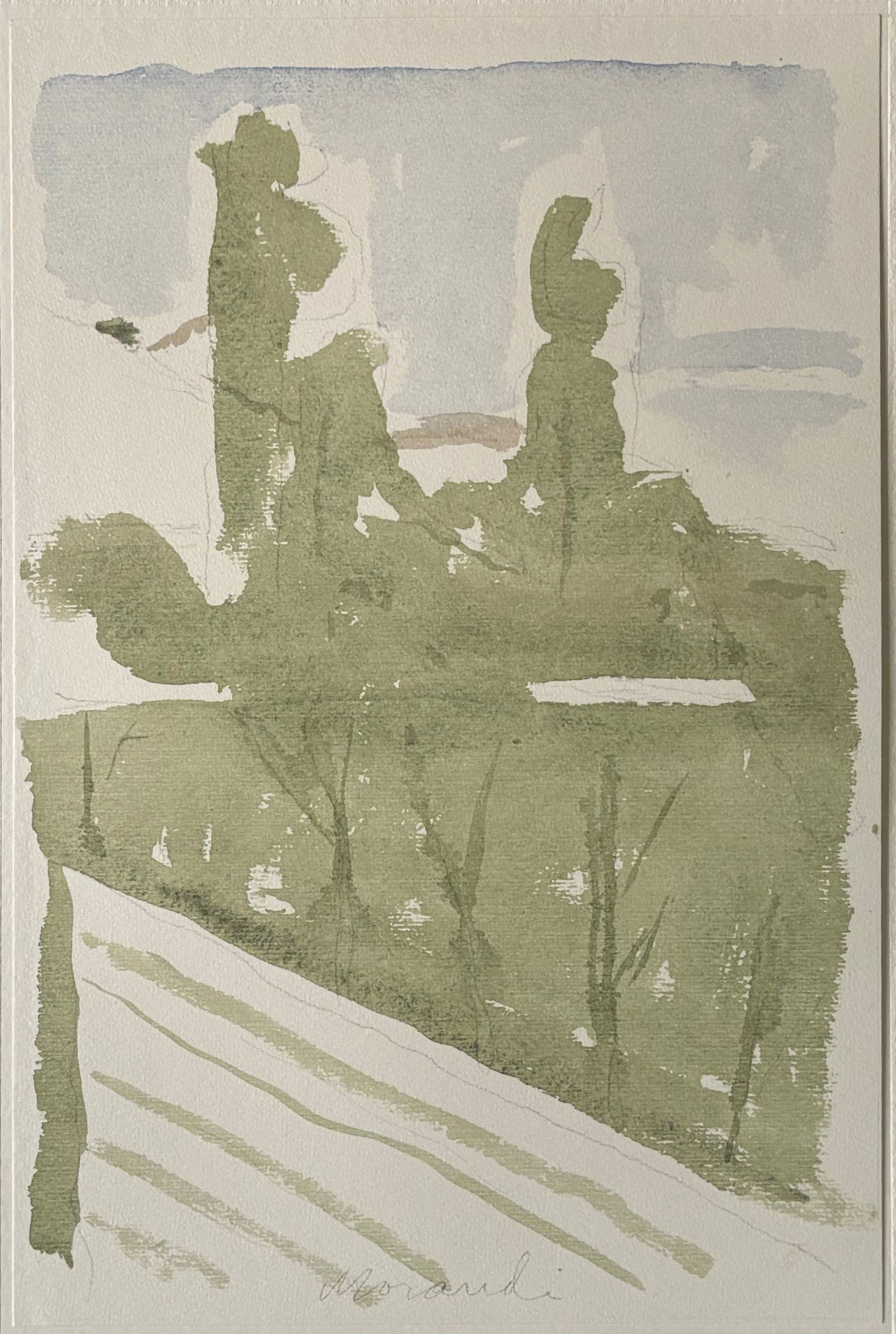 Giorgio Morandi, Landscape, 1973, Lithograph - 3
