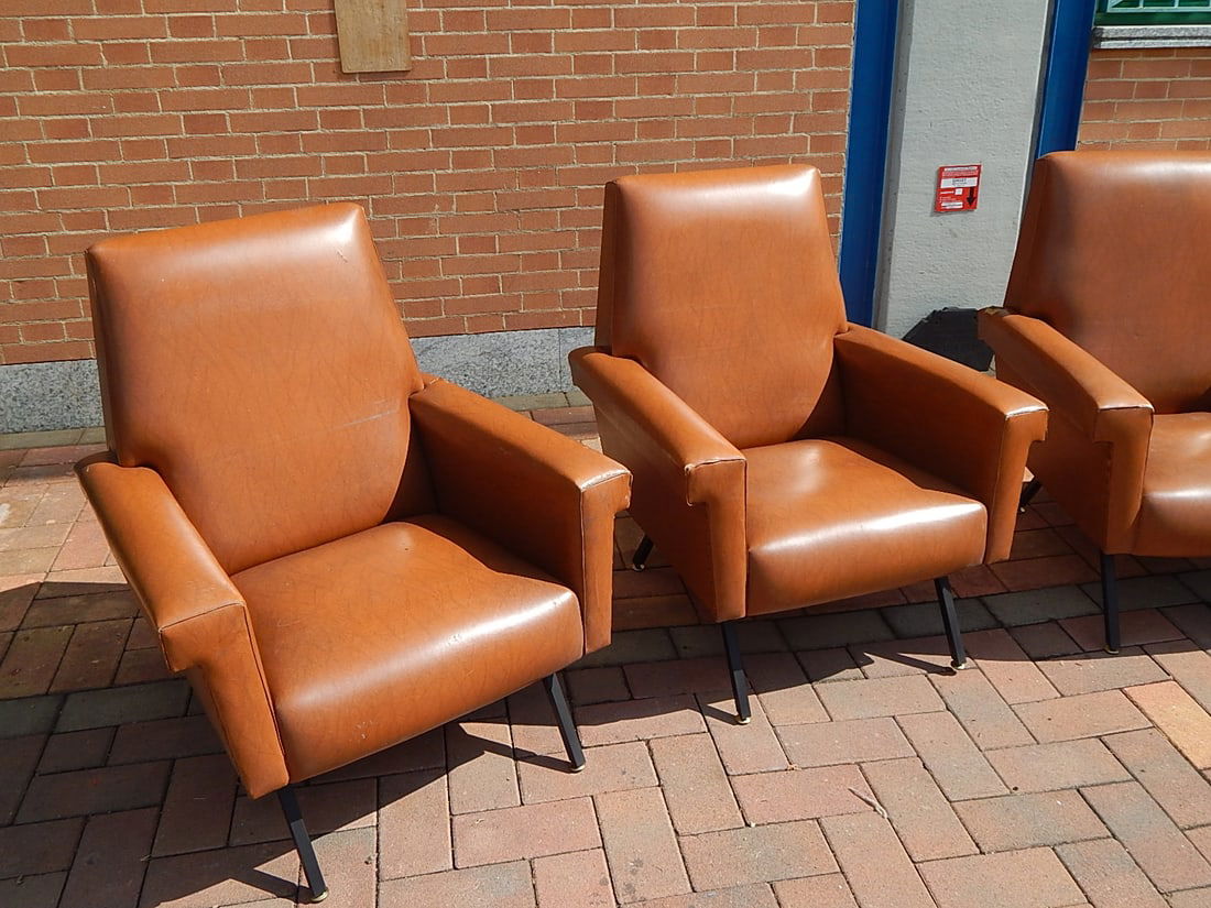 Italian Armchairs, 1950s, Set of 4 - 13