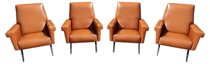 Italian Armchairs, 1950s, Set of 4 (1 of 13)