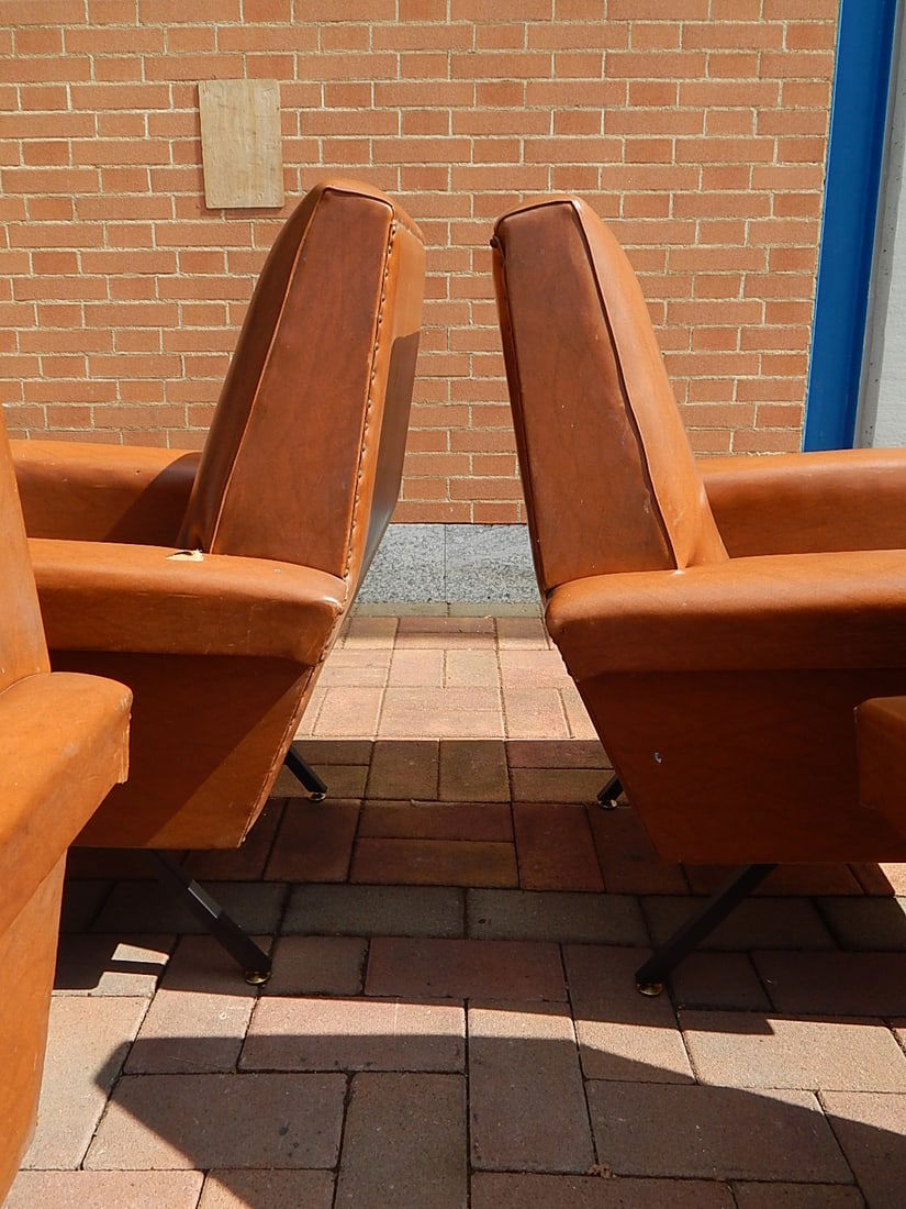 Italian Armchairs, 1950s, Set of 4 - 4