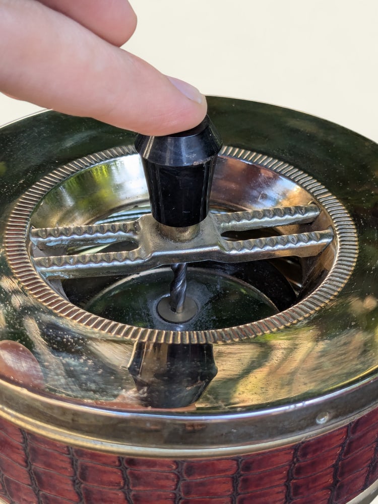Vintage Standing Ashtray with Teak Shelf, 1960s - 10
