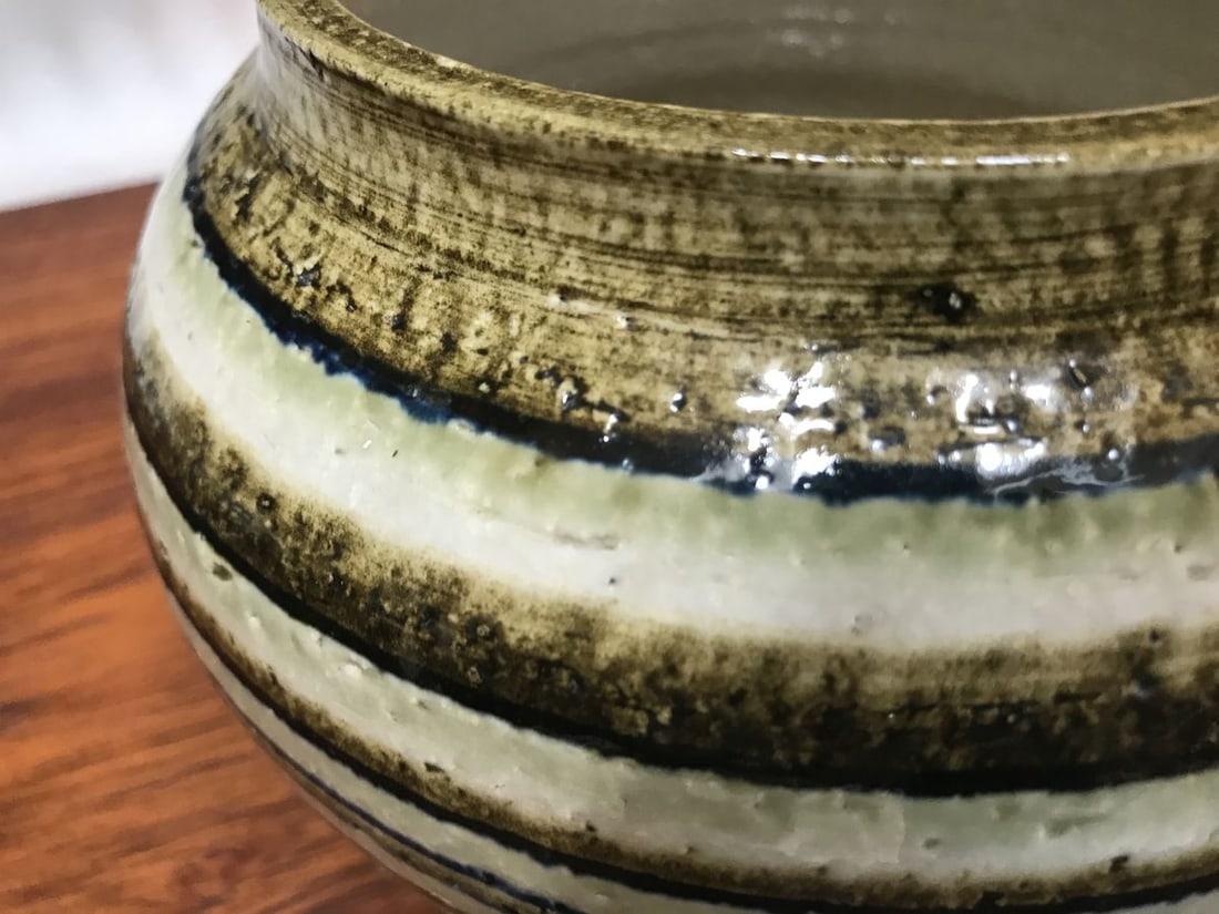 Ceramic Art Pot with Lid from Søholm Stoneware, 1960s - 10