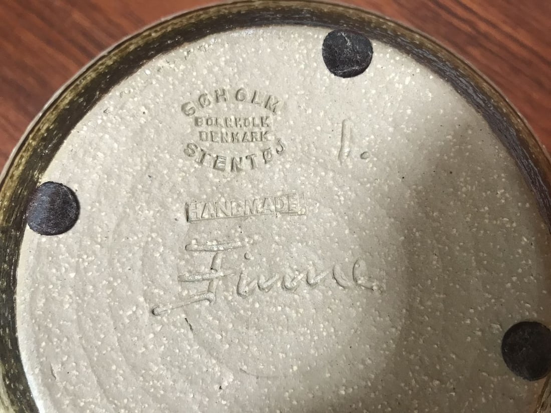 Ceramic Art Pot with Lid from Søholm Stoneware, 1960s - 7