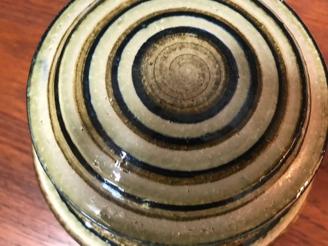 Ceramic Art Pot with Lid from Søholm Stoneware, 1960s - 8