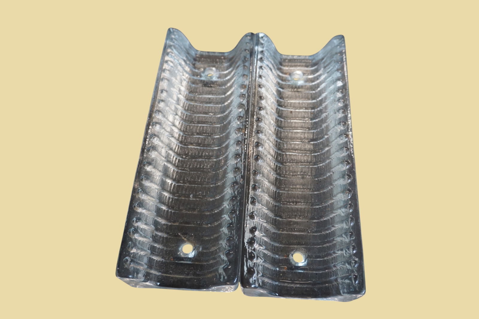 Glass & Brass Model 8971 Wall Lights, Set of 2 - 4