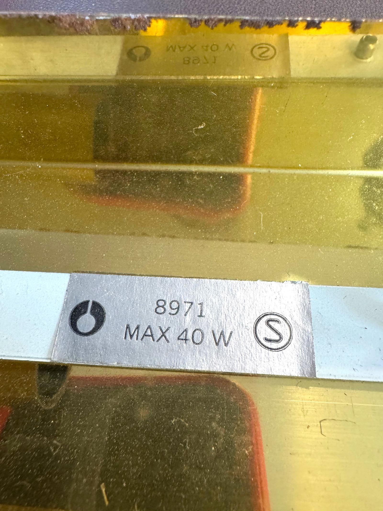 Glass & Brass Model 8971 Wall Lights, Set of 2 - 8