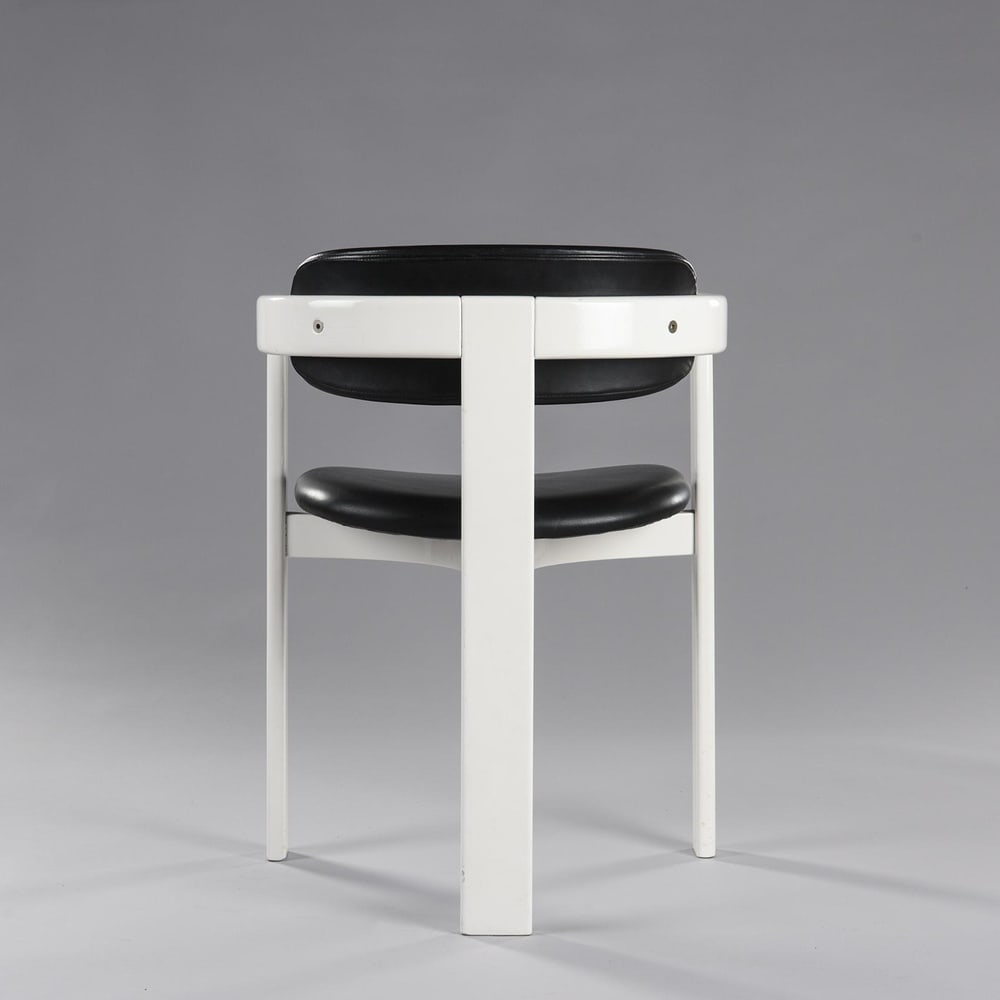 Italian Black Faux Leather Lounge Chair, 1960s - 7