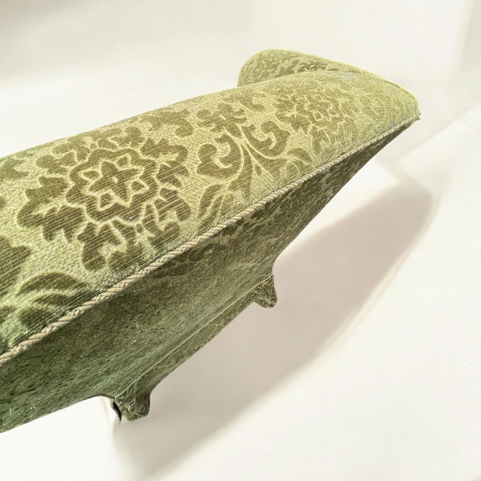 Vintage Danish Green Velvet Relax Chair, 1950s - 3