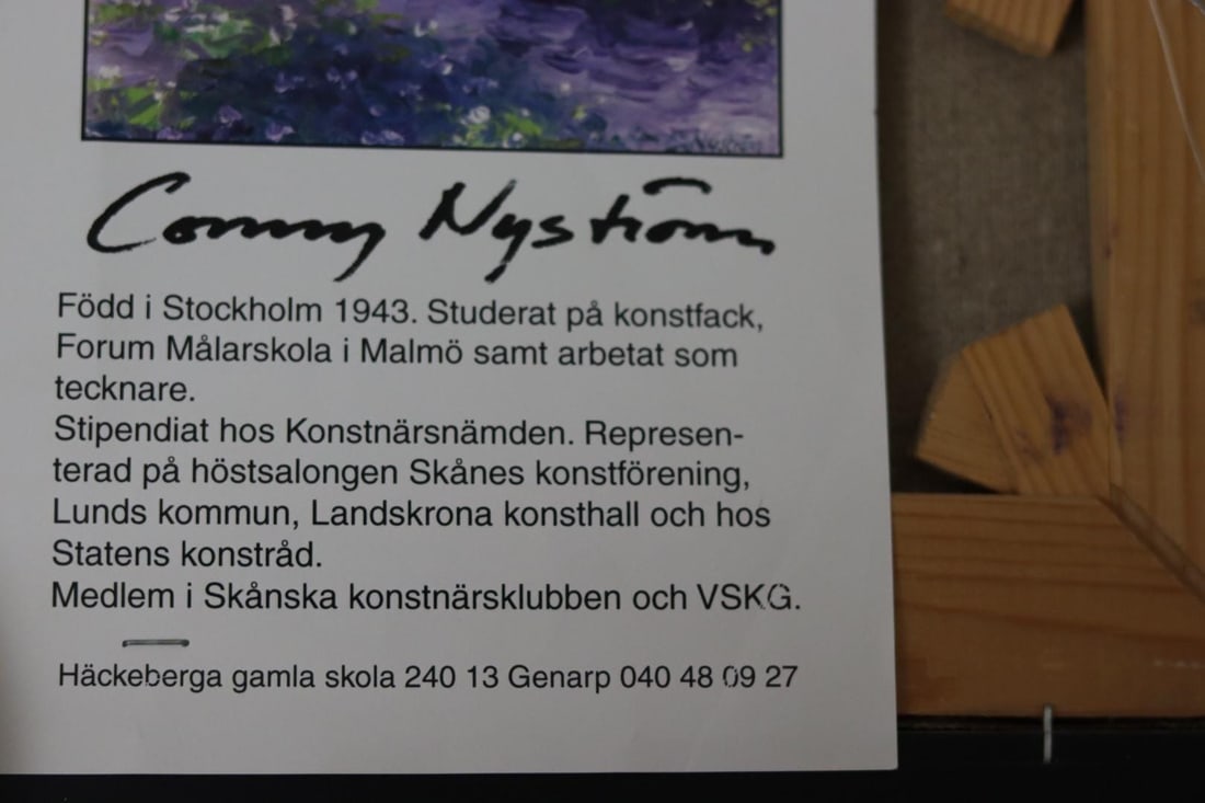 Conny Nyström, Lake, 1950s, Oil on Canvas, Framed - 6