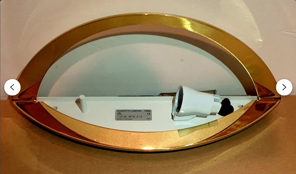 Opaline Glass Sconce from Glashütte Limburg, 1980s - 2