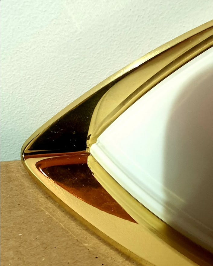 Opaline Glass Sconce from Glashütte Limburg, 1980s - 4