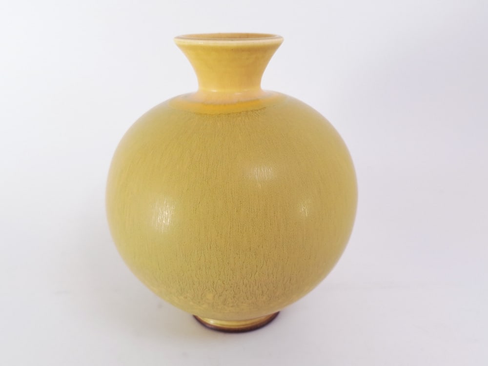 Yellow Vase by Berndt Friberg for Gustavsberg - 3