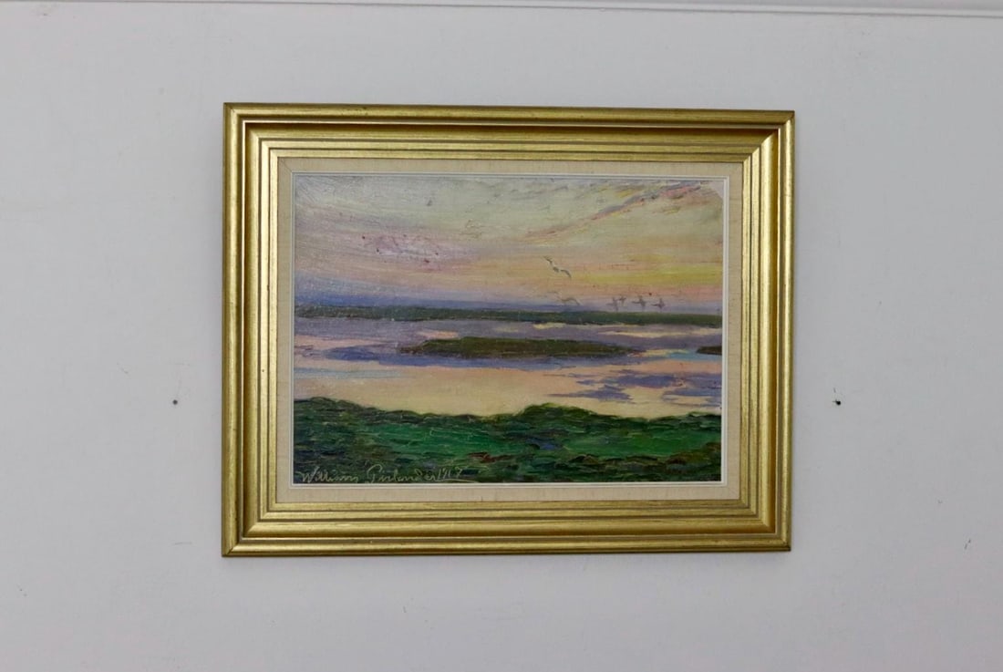 William Gislander, Seabirds Over Ocean, 1917, Framed - 3