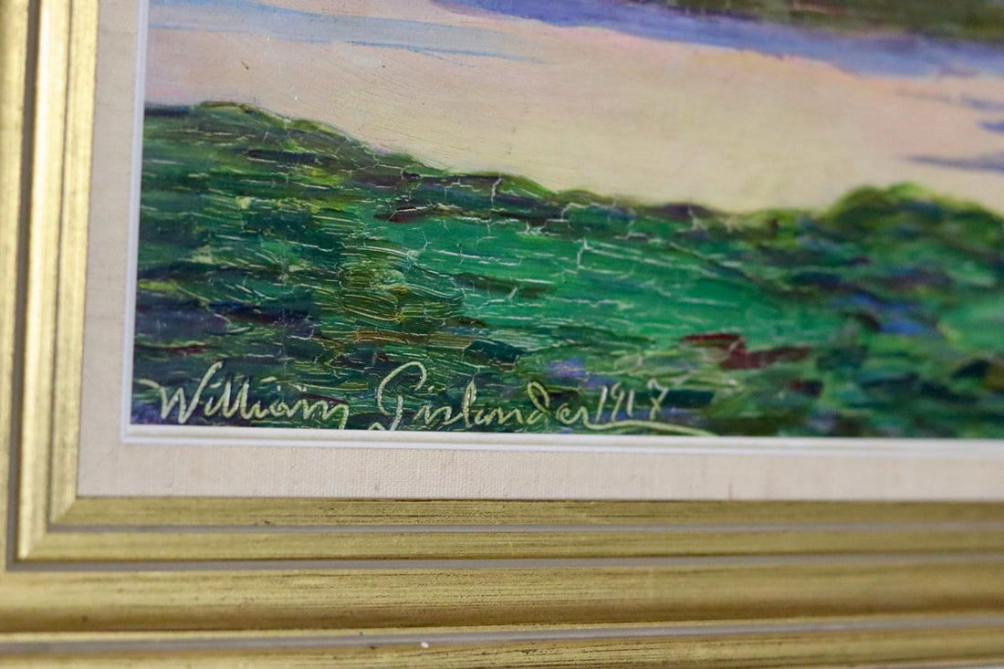 William Gislander, Seabirds Over Ocean, 1917, Framed - 6