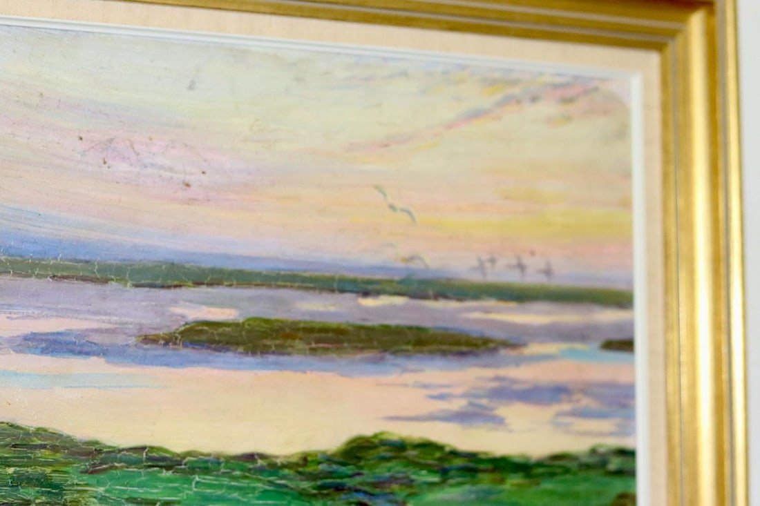 William Gislander, Seabirds Over Ocean, 1917, Framed - 8