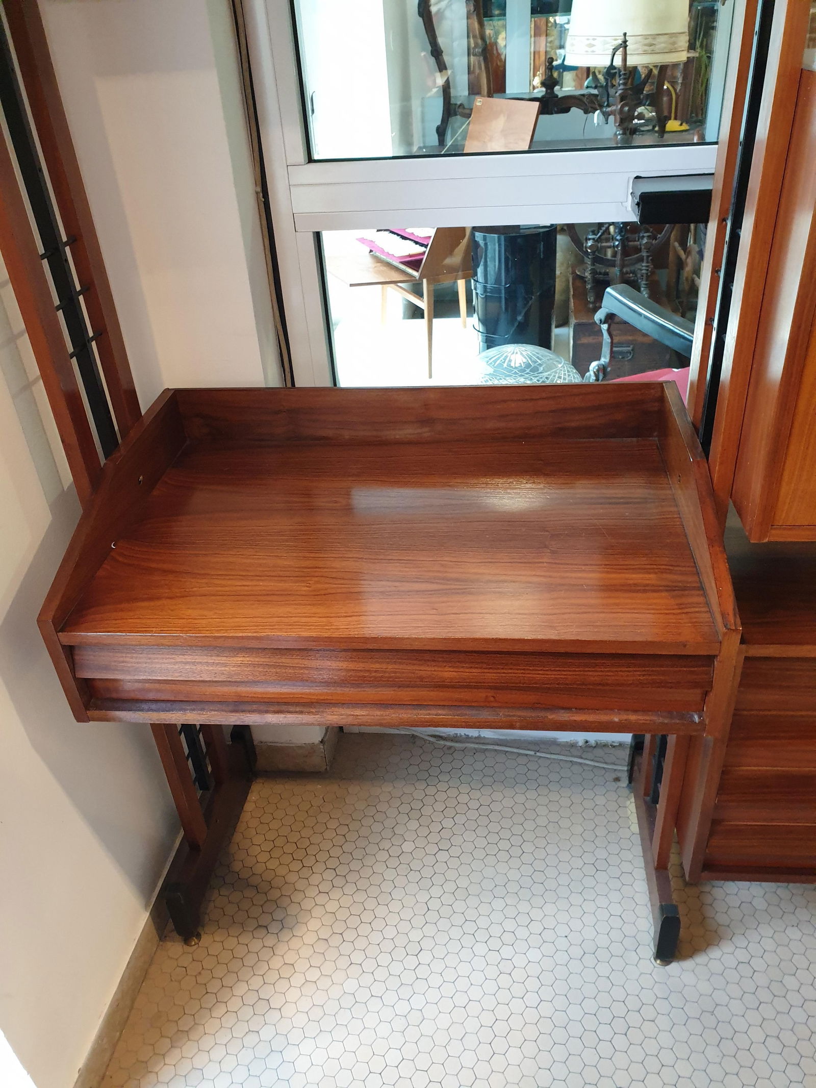 Swedish Teak & Metal Modular Library, 1960s - 2