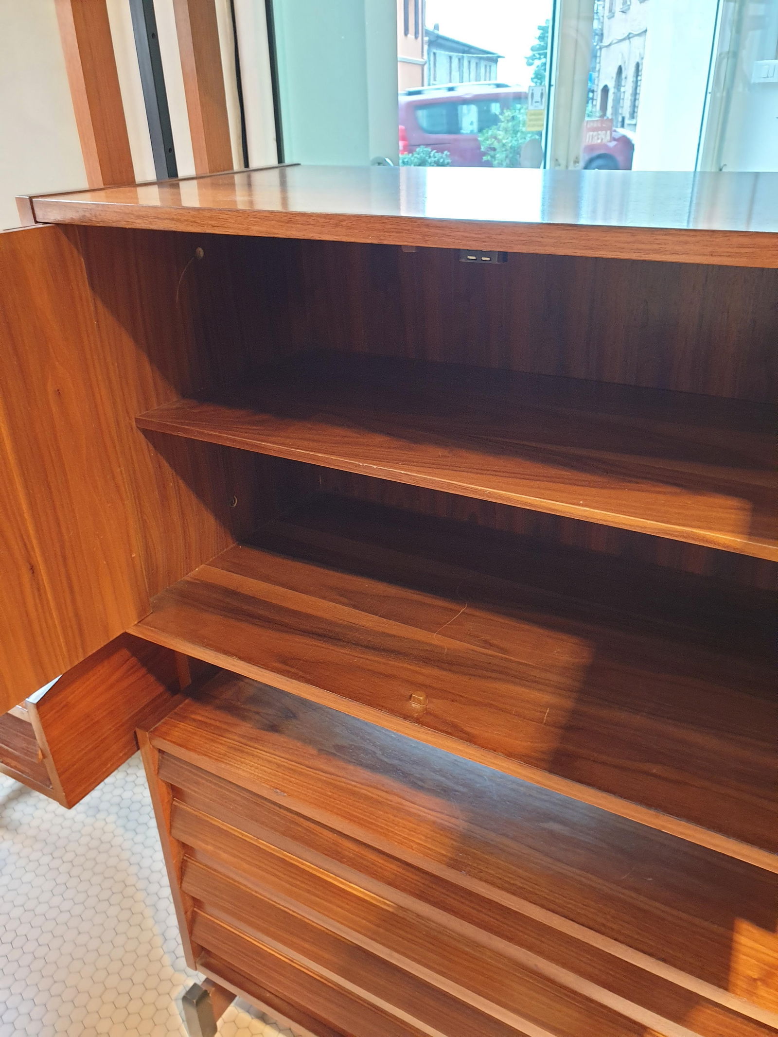 Swedish Teak & Metal Modular Library, 1960s - 7