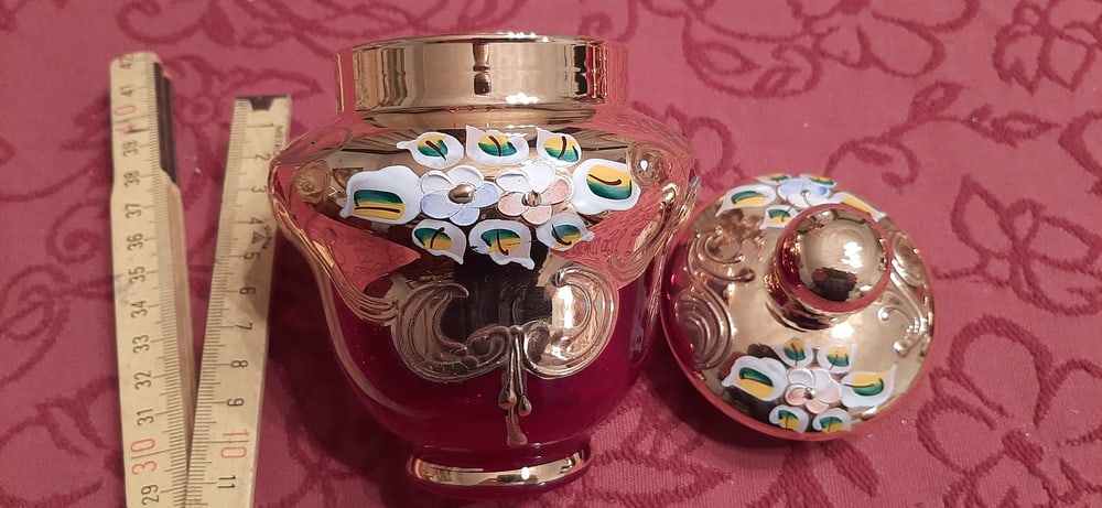 Murano Glass Tre Fuochi 24 K Gold Coffee Set, 1965 - 11