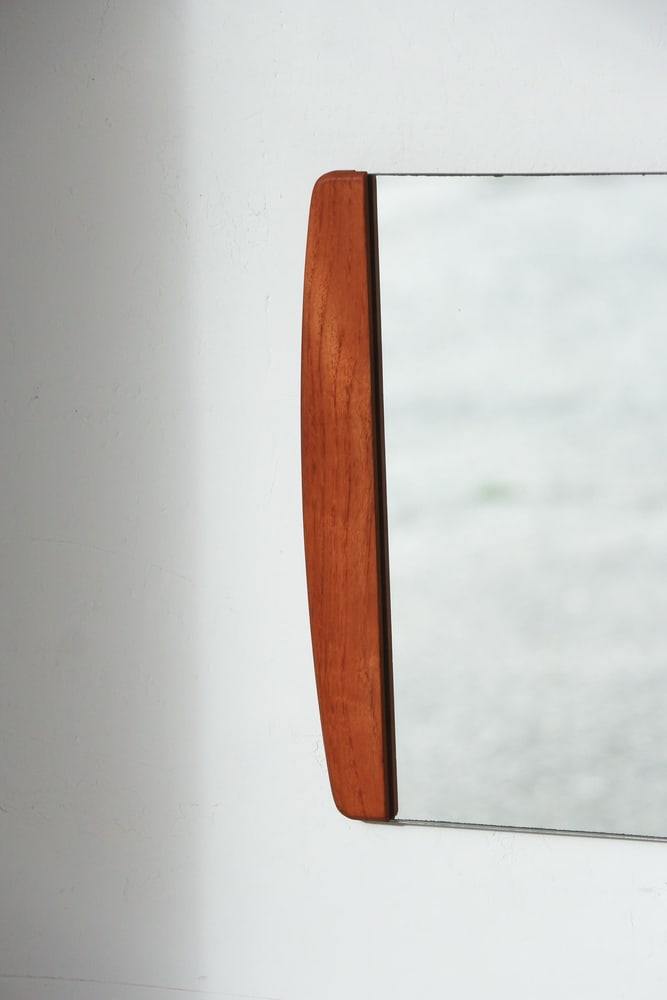 Scandinavian Rectangular Mirror in Teak, 1960s - 6