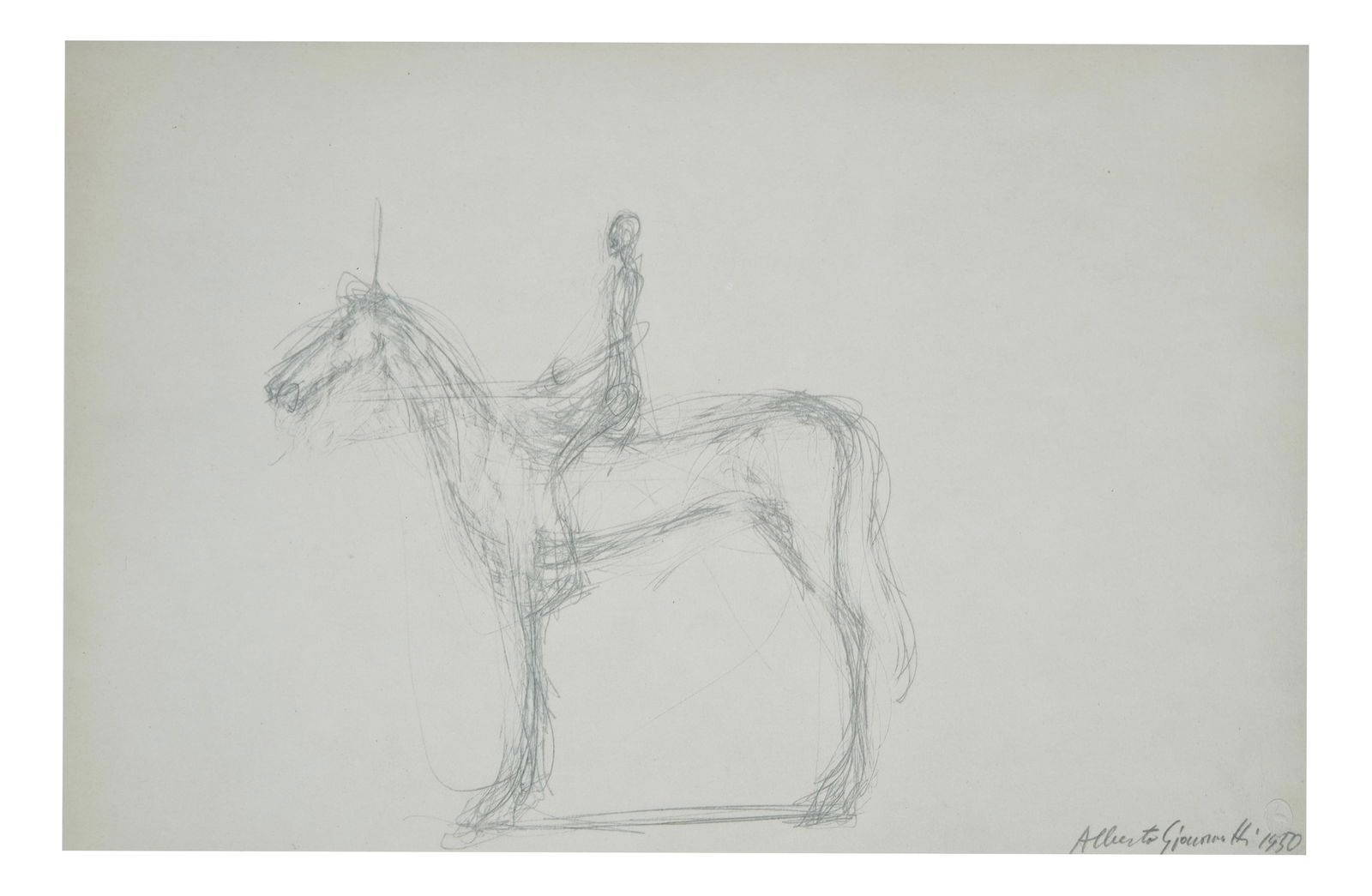 Alberto Giacometti, Horse and Knight, 1963, Paper (1 of 19)