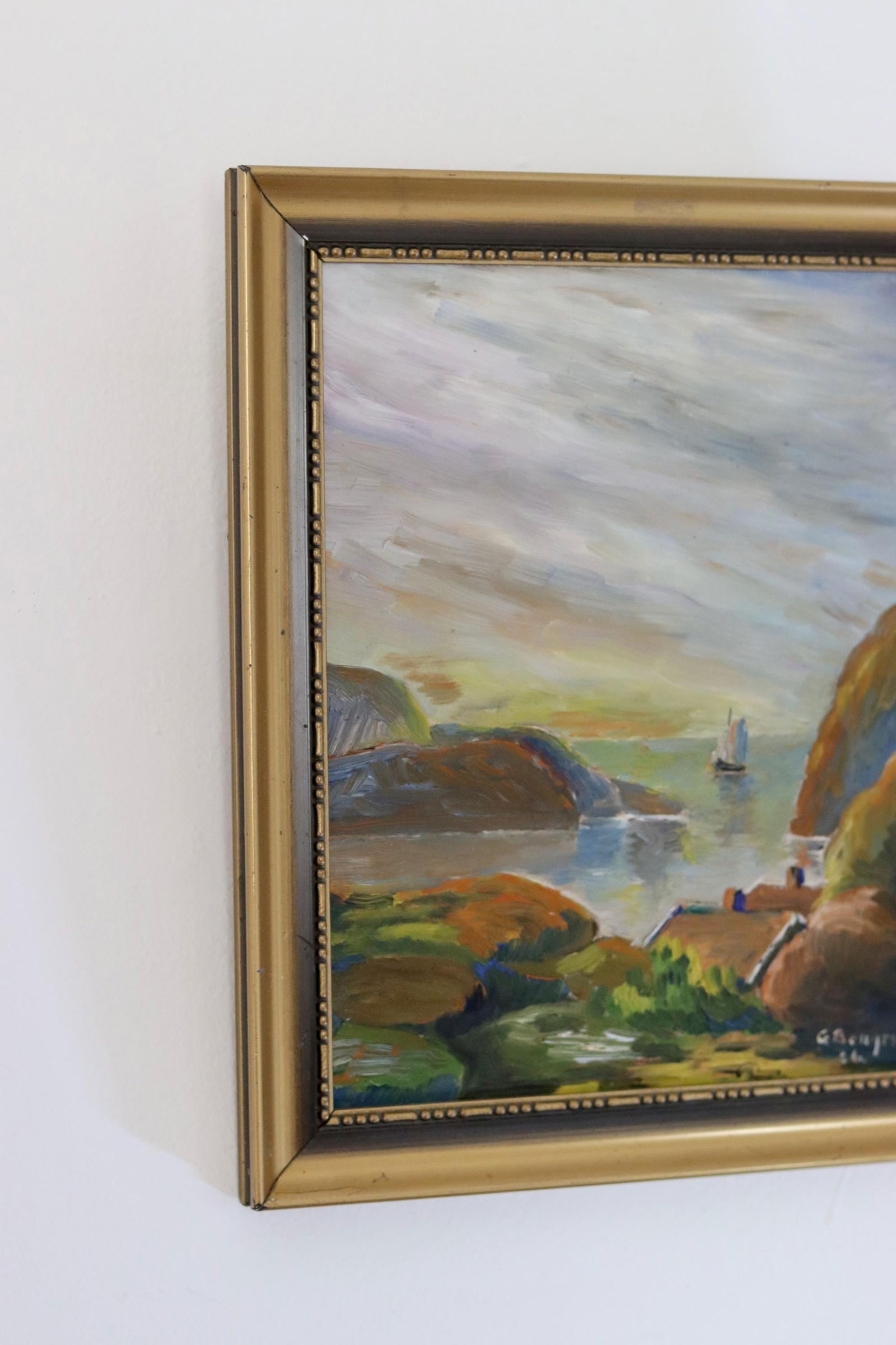 G Bengtson, Landscape, 1936, Oil on Board, Framed - 7