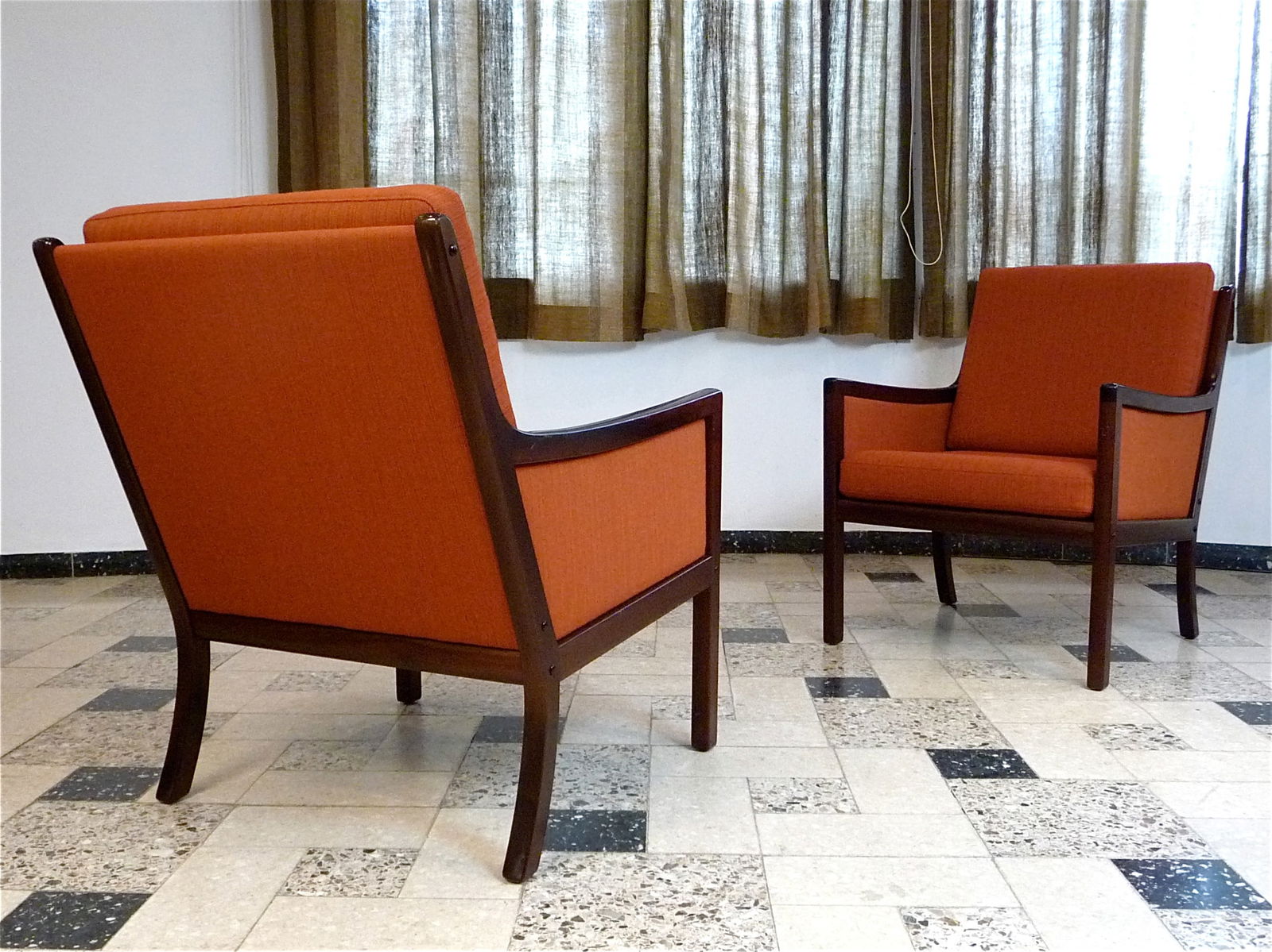 Set of Lounge Chairs by Ole Wanscher for Jeppsen - 18