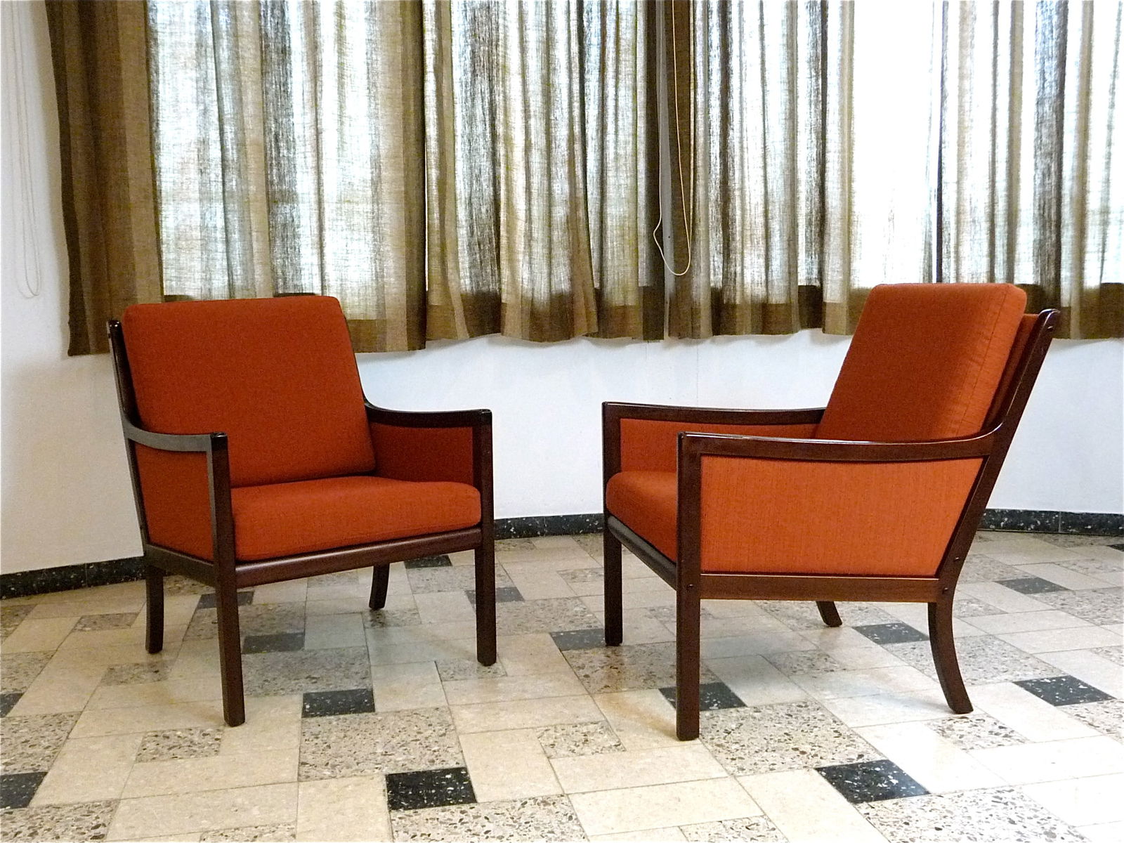 Set of Lounge Chairs by Ole Wanscher for Jeppsen - 19