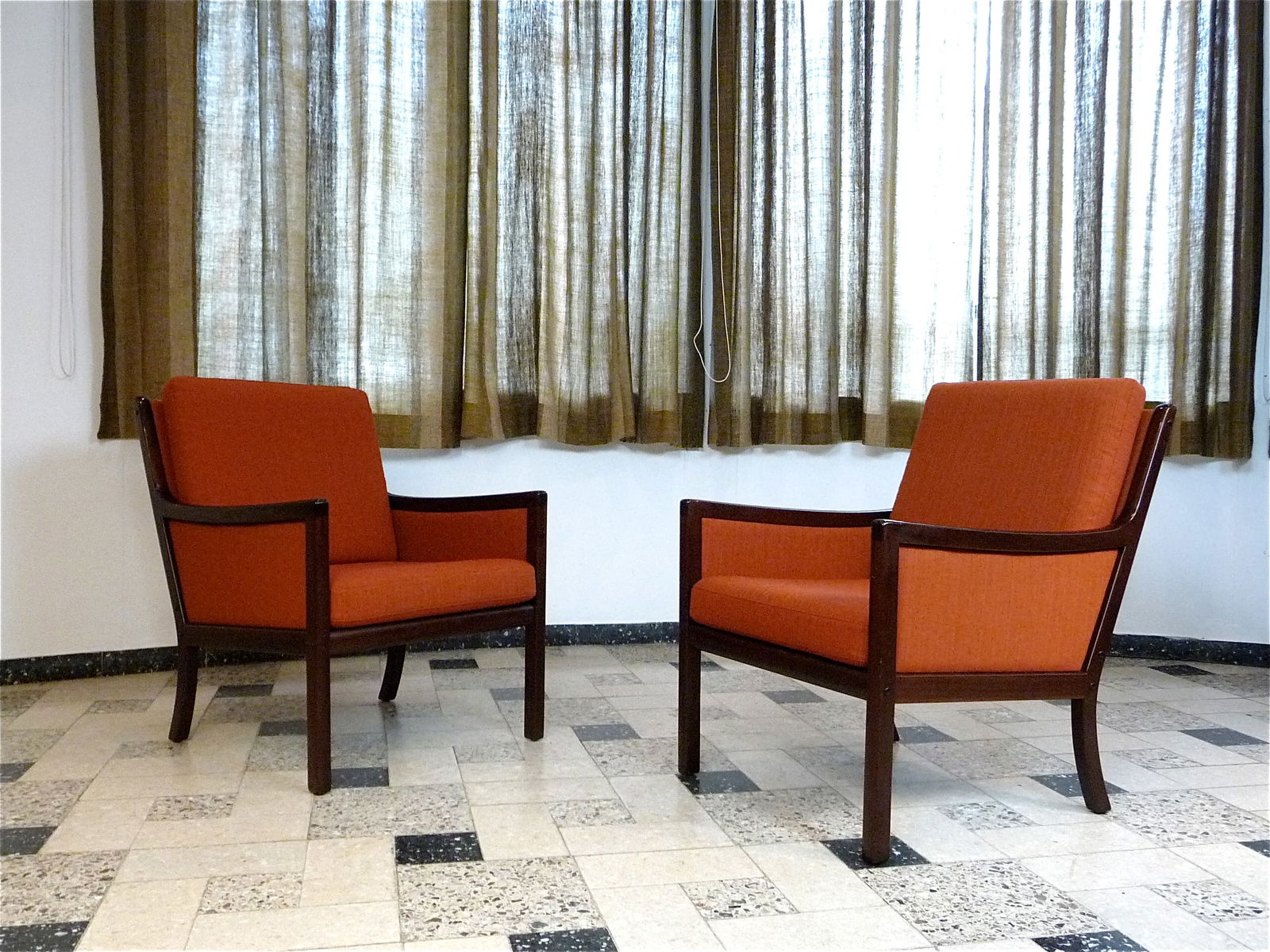 Set of Lounge Chairs by Ole Wanscher for Jeppsen - 2