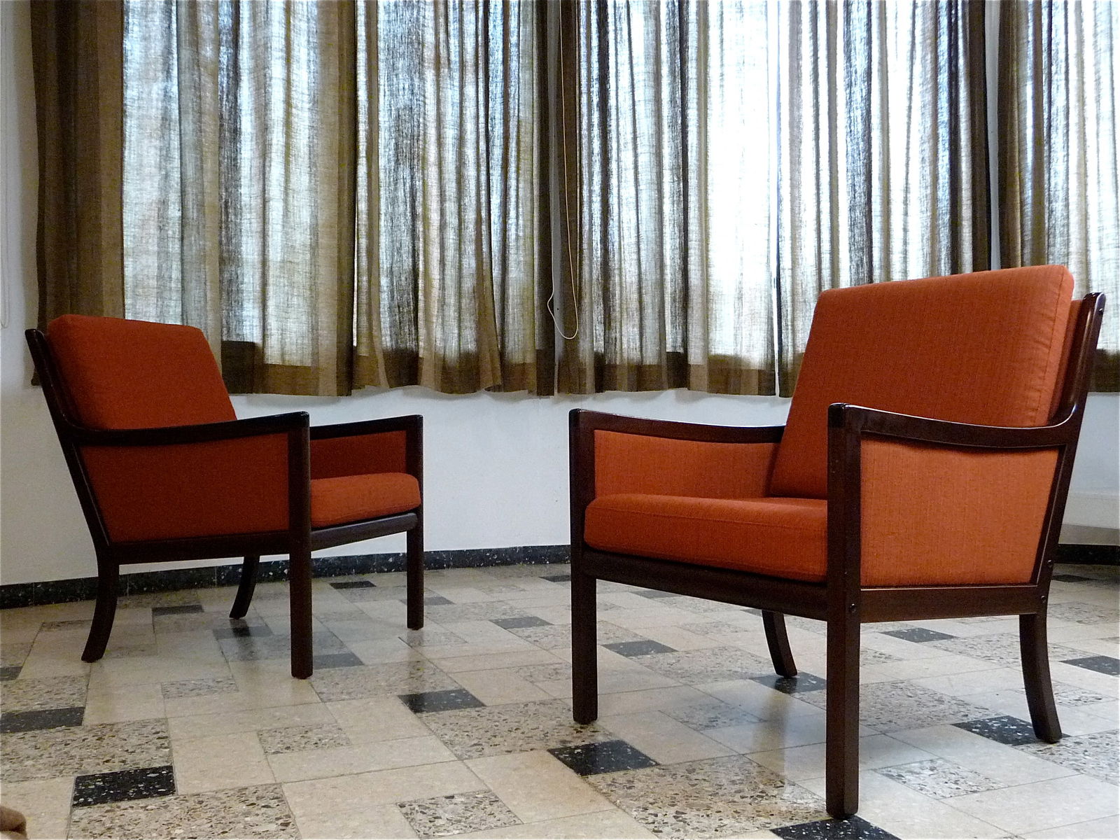 Set of Lounge Chairs by Ole Wanscher for Jeppsen - 3