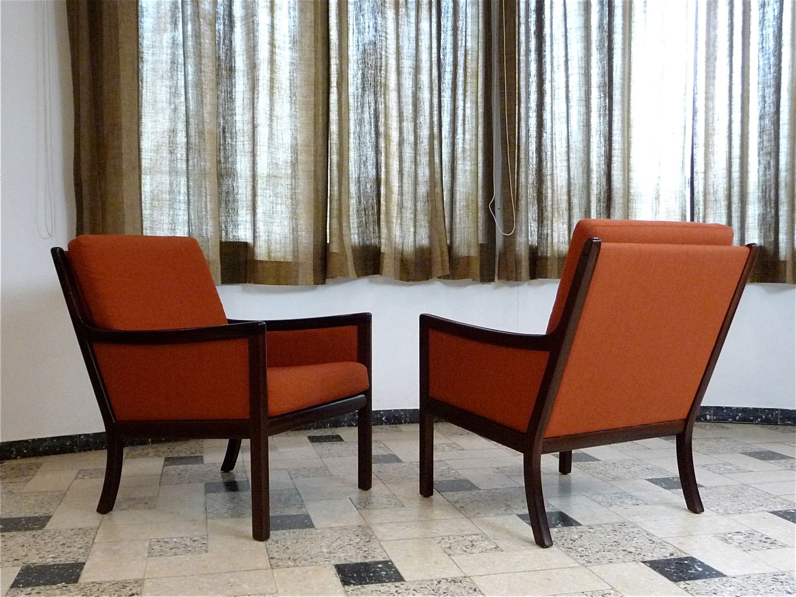 Set of Lounge Chairs by Ole Wanscher for Jeppsen - 4