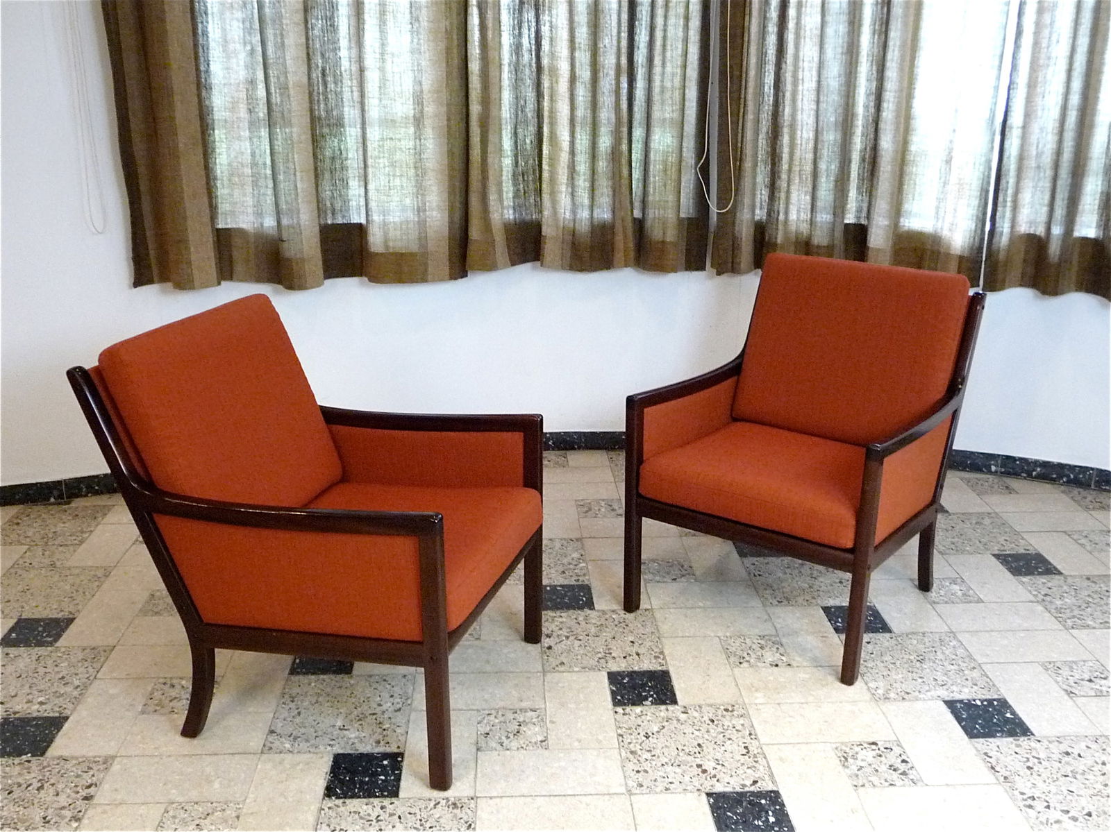 Set of Lounge Chairs by Ole Wanscher for Jeppsen - 7