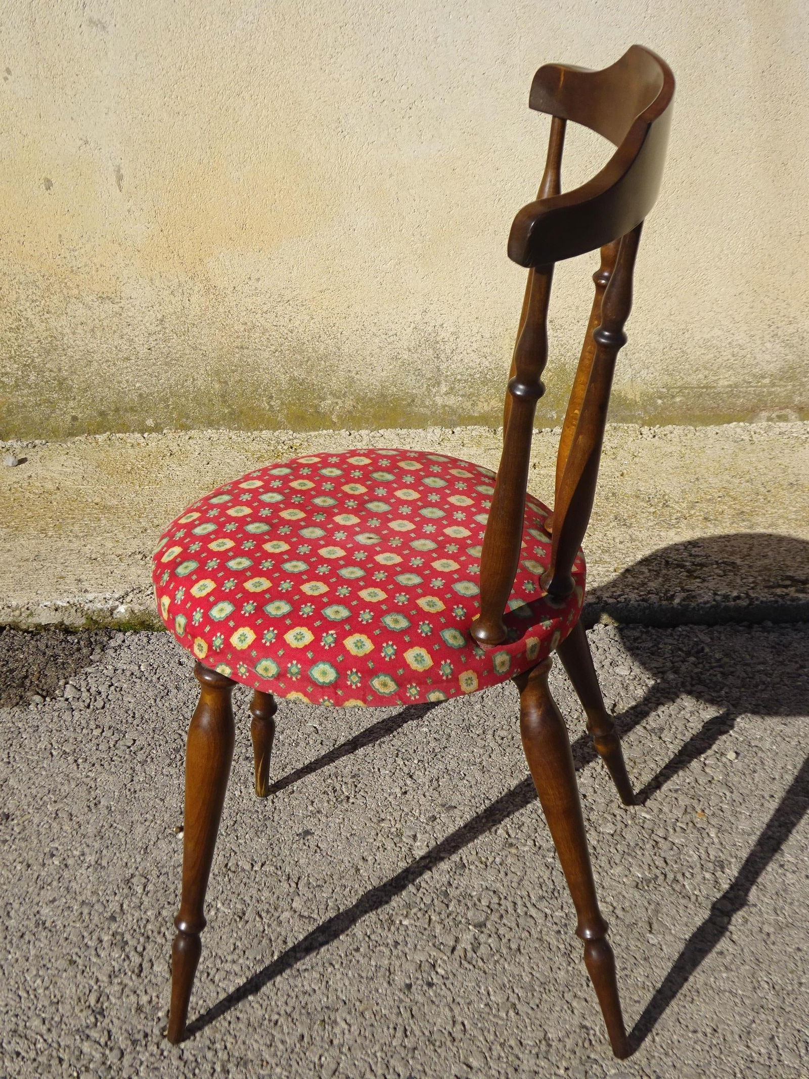 Wood and Fabric Chairs, Set of 2 - 11