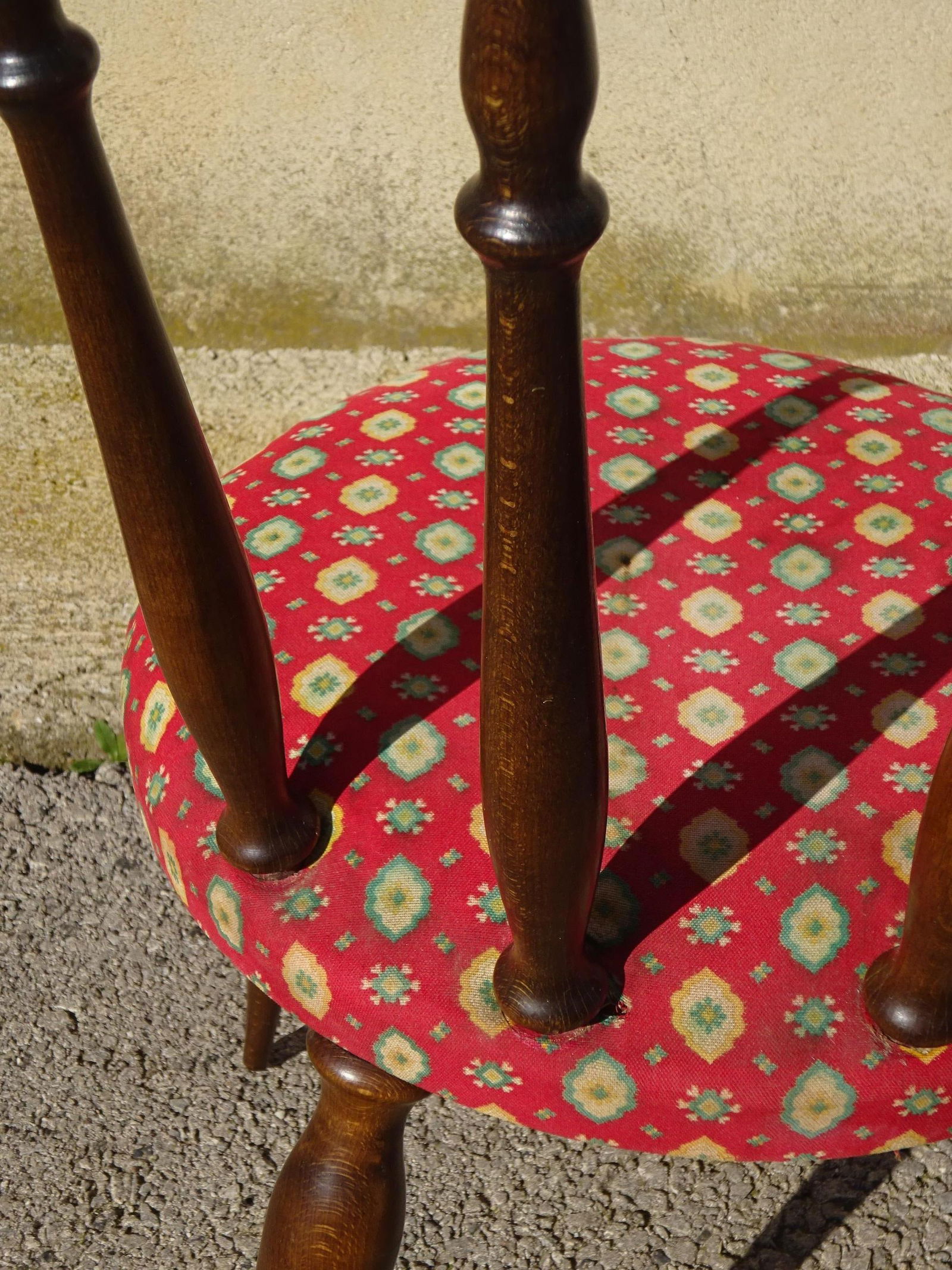 Wood and Fabric Chairs, Set of 2 - 15