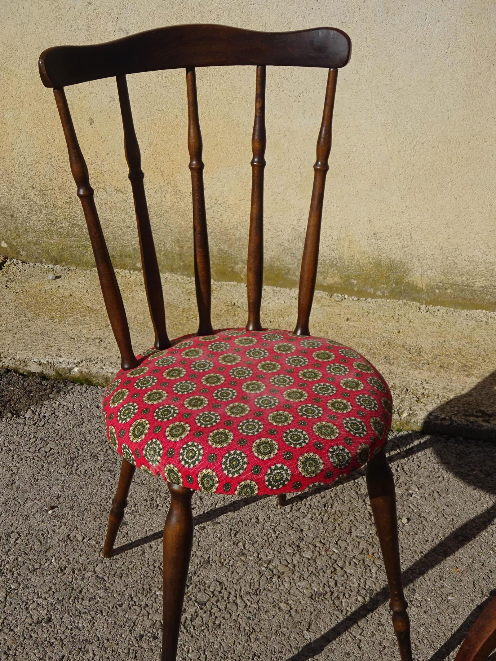 Wood and Fabric Chairs, Set of 2 - 18