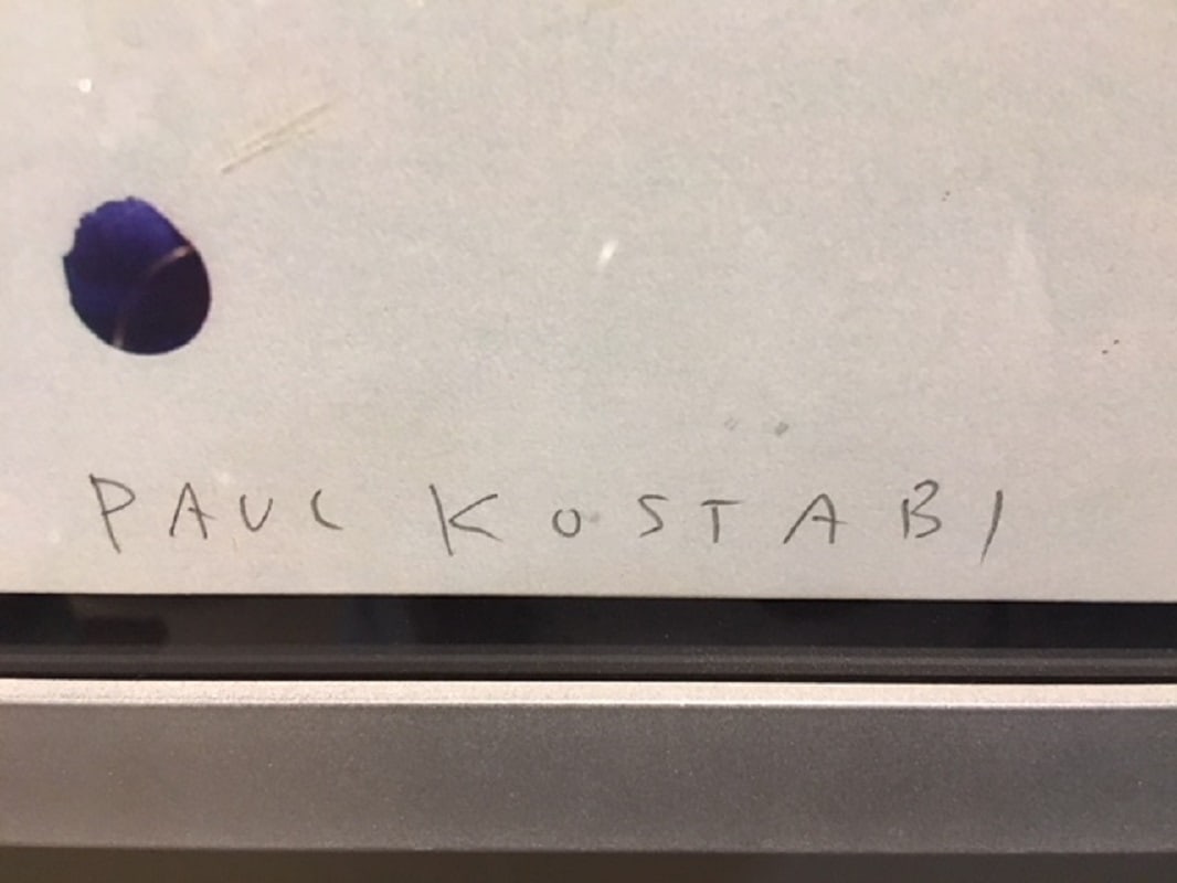 Acrylic and Paper Poster by Paul Kostabi, 1980s - 3