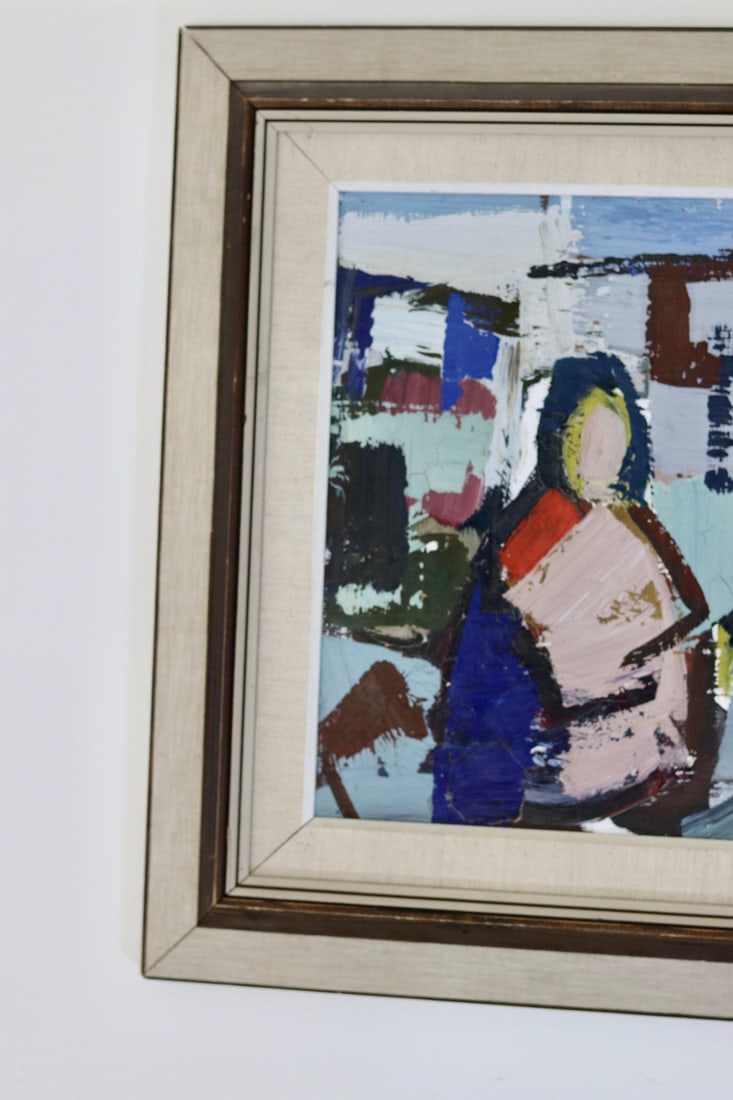 Gösta Falck, People, 1960s-1970s, Oil on Canvas, Framed - 10