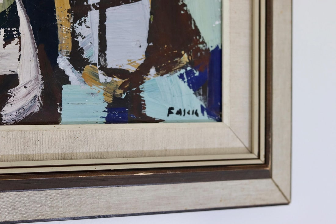 Gösta Falck, People, 1960s-1970s, Oil on Canvas, Framed - 5