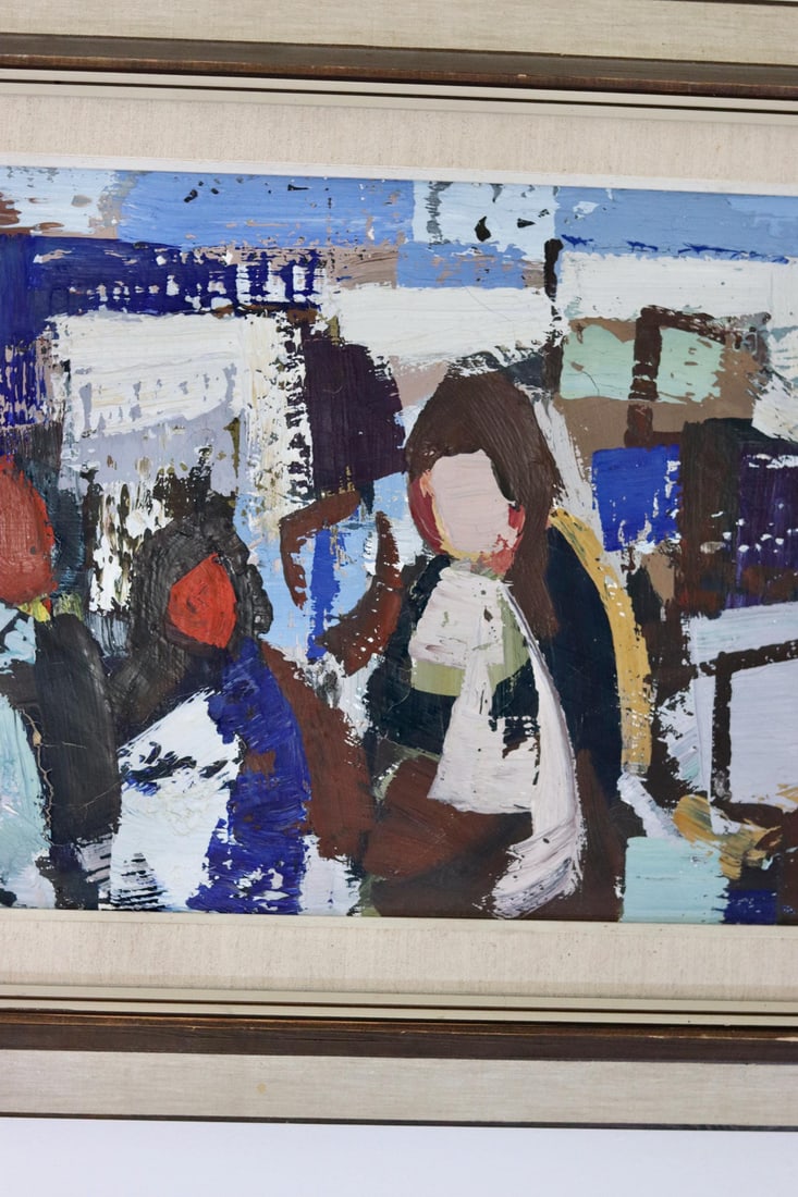 Gösta Falck, People, 1960s-1970s, Oil on Canvas, Framed - 6