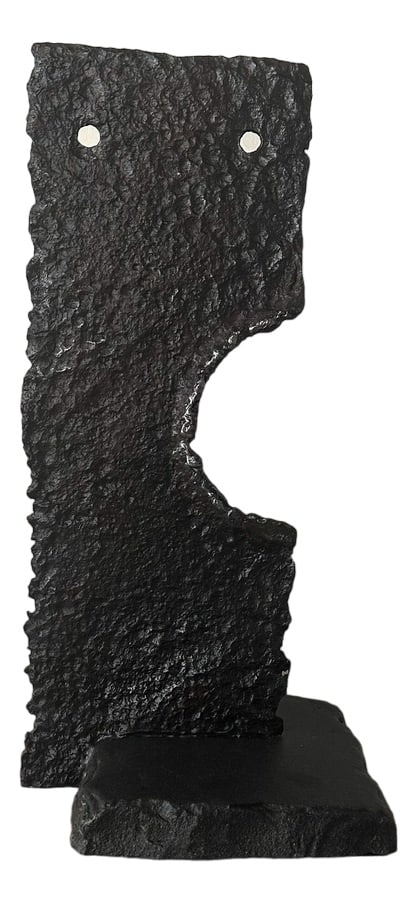 Brutalist Iron and Stone Sculpture - 2