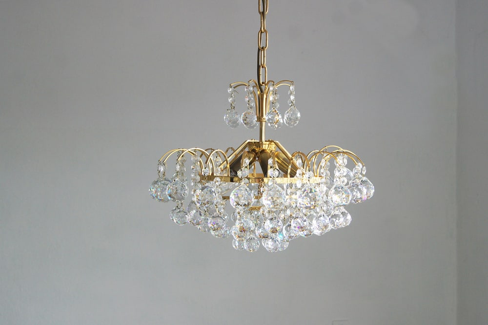 Crystal Glass Ceiling Lamp from Christoph Palme - 2